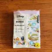 Bonds Baby Disney Finding Nemo Squirt Turtle White Zip Wondersuit Size 00 BNIP
