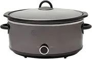 [Westinghouse] 6.5L 300W Electric Slow Cooker w/Ceramic Pot Stainless Steel Black