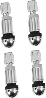 Gatuida Bolt-in Aluminum Alloy Tire Valve Stem 4 Pcs for Car Tubeless Tire Wheel
