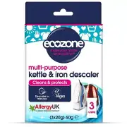 Ecozone Kettle and Iron Descaler Removes Limescale Eco Friendly Pristine Clean