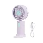 Handheld Fan Mini Portable Fan Removable Base USB Rechargeable Lightweight