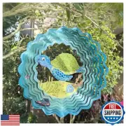 Pixelart Sea Turtle Wind Spinner 3D Hanging Wind Spinner Sea Turtle Ornament