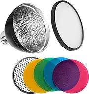 Godox AD-S2 Standard Reflector with Soft Diffuser and ad-s11 Witstro Flash Speedlite Accessories for Godox AD200 AD360 AD360II Flashes