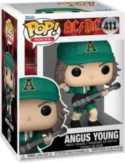 Funko Pop! AC/DC Angus Young Green Outfit #411 Vinyl WITH PROTECTOR