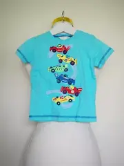 Size 12-18m Boys "Pumpkin Patch" Gorgeous Blue Shirt. Brand New. Bargain Price.