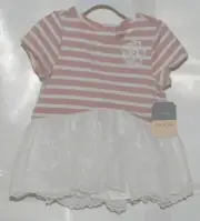 Pippa Julie Pastourelle White Blush Shirt Pant Set 12 Month