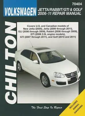 Volkswagen Jetta/Rabbit/GTI & Golf 2006-11: Does not include 2005 Jetta (based on the A4 platform) or 2006 1.8L GTI models, 2011