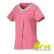 【Fit 維特】女-吸排抗UV V領上衣-玫紅 FS2110-11(抗UV/V領上衣/透氣)