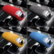 For Audi A8 2011-2017 Console Gear Shift Knob Cover Trim Alcantara Suede Leather