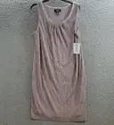 R & M Richards Plus Size Rhinestone Embellished Dress Women's 14W Mauve Pullover