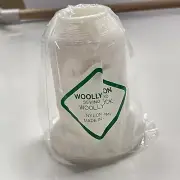 Sewing Thread Color White Nylon Woolly Lock 1000M - White