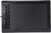 Jectse Graphics Drawing Tablet, 10 X 6 Inch Large Digital Art Tablet with Passive Pen of 8192 Levels Pressure, 12 Customized Hot Keys, Graphics Tablet for Paint, Art Creation