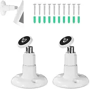 2pcs Security Camera Mount for Ring Stick Up Cam/Ring Indoor Cam, 360-Degree Adjustable Security Mounting Bracket for Indoor Outdoor (Camera Not Included)