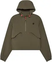[FOX Racing] Women's Survivalist Windbreaker 4-Way Stretch MTB Jacket with Half Zip and Shockcord