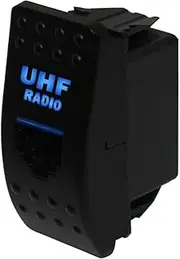 RJ45 Universal UHF Radio Switch Panel Blank Socket Blue LED for Uniden, Oricom, GME, Icom, Crystal, Digitech