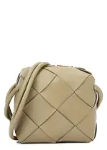 Bottega Veneta Mini Cassette Leather Cross-body bag - Taupe One Size