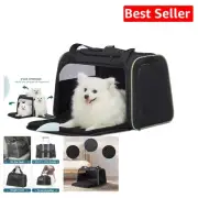 Pet Travel Carrier for Medium/Large Cats & Small Dogs—Adjustable & Versatile