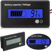 DC 12V 24V 36V 48V 72V Battery Meter with Alarm Battery Indicator Battery Monito