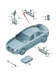 AUDI A4 Avant B8 Right Antenna Amplifier 8K5035225M NEW GENUINE