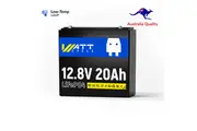 WattCycle 12V 20Ah Lithium Battery - Deep Cycle, BMS Protection, Compact & Lightweight, Ideal for Camping, Home Storage, Lighting & E-Scooters