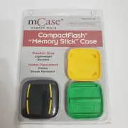 MCase CompactFlash or Memory Stick Carry Case Digital Storage MSC403 NOS