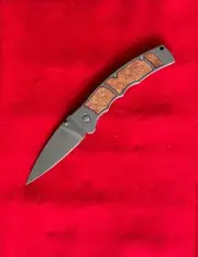 Eickhorn Solingen Eagle Linerlock Wood Inlay