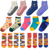 在飛比找樂天市場購物網優惠-台灣製造 防滑童襪 寶寶襪 萊卡 直版襪 兒童襪子 毛巾底 