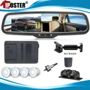 4x Parking Radar Sensor Backup Camera Car Front Rear View Mirror Monitor Kit
