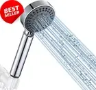 Luxury Handheld Shower Head 5-Mode Soft Rainfall 90mm Chrome