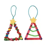 Craft Stick Christmas Tree Ornaments - Crafts for Kids and Fun Home Activities