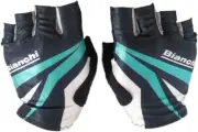 Bianchi Cycling Summer Gloves Basic Large Size Black/Celeste Color