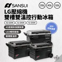 在飛比找蝦皮商城優惠-早點名｜SANSUI 山水 LG壓縮機 雙槽雙溫控行動冰箱 