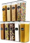 9Pcs Airtight Food Storage Container 2.8L for Sugar, Flour, Snack, Baking Supply