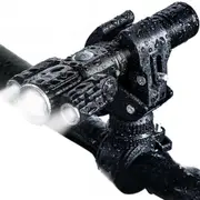 Mountain Bike LED Light Set Front and Rear USB Rechargeable Torch Lamp