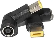 Laptop Charger Adapter Power Supply Tip Connector Converter for Thinkpad Edge Flex ideapad ThinkCentre Helix X1 Carbon Yoga Medion Akoya IdeaCentre Female 7.9mm to Yellow Square -2 Pack
