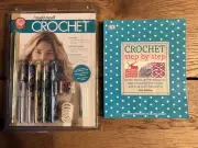 BOYE I Taught Myself To Crochet Kit Book DVD Needles & DK Crochet Step By Step