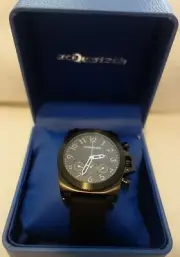 ACQUATECH incursore AUTOMATIC MENS black RUBBER BAND DAY -DATE WATCH new