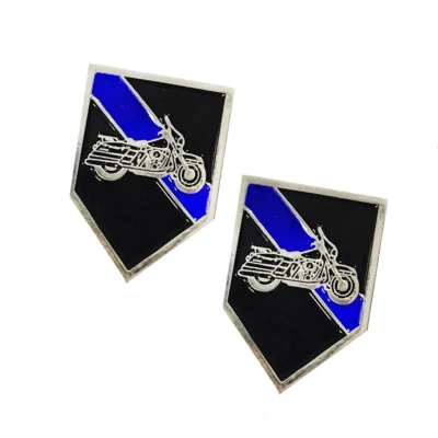 Thin Blue Line Motorcycle Unit Motors Law Enforcement Police Sheriff Lapel Pins