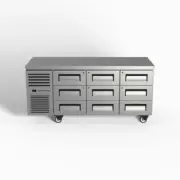 Skope ReFlex 9 Drawer Underbench GN 1/1 Fridge - Under Bench Fridges (RF7.UBR...