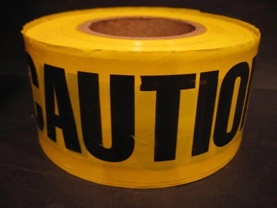 Caution 3 mil Barricade Tape - 3" x 1000' New