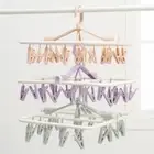 Rotatable Folding Underwear Hangers Drying Rack Clothes Clips Socks Dryer