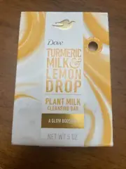 Dove Turmeric Milk & Lemon Drop Plant Milk Cleansing Bar Glow Booster - 5 Oz