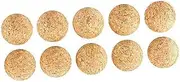 HEALSOPTHY 10Pcs Solid Wood Table Soccer Balls Replacement Foosball for Standard Tabletop Soccer Games Material for Enhanced Fun