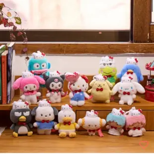 【橘胖】 韓國 50週年 三麗鷗 Sanrio kitty 庫洛米 美樂蒂 大耳狗 毛絨 娃娃 玩偶 吊飾 鑰匙圈 吊飾