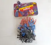 Vintage 1984 Arco Rogun Robots 40 Mini Plastic Figure Set