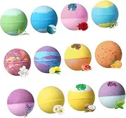 HONMEET Rejuvenating Healing Spa Bath Balls 64g Set of 12 Bath Fresh Scent for Women's Sk