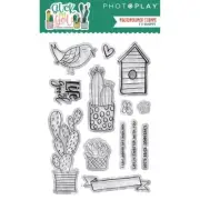 PhotoPlay Paper Stuck on You Photopolymer Stamp 13pc Set by Shawna Clingerman