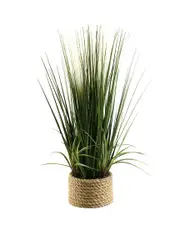 D&W Silks 30in Mixed Grasses in Ceramic Planter