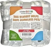 Giving Paws - Plush Sherpa Cat Blanket - This Blanket Helps Homeless Pets - Super Soft Comfy Polyester Fleece - We are Cats Design - 24"x36" Pet Throw Snuggle Blanket