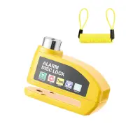 BENGGOU Bicycle Disc Brake Lock 130dB Loud Alarm Anti-thief Protection Aluminum Alloy Waterproof Reminding Rope Lock for